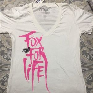 Fox for Life V-neck T-shirt